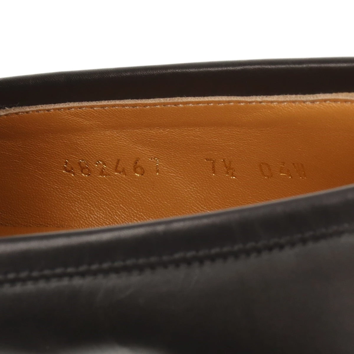 グッチ ホースビット レザー ローファー 7 1/2 メンズ ブラック 482467