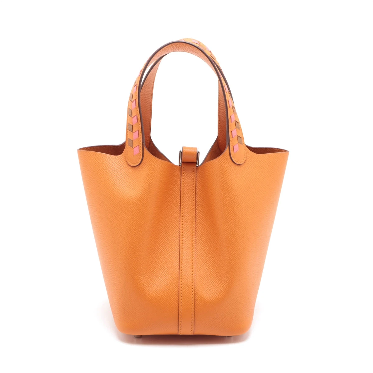 HERMES エルメス　ピコタンロックPM トレサージュ　アプリコット　オレンジ エルメス ピコタンロック18 PM トレサージュ ヴォーエプソン