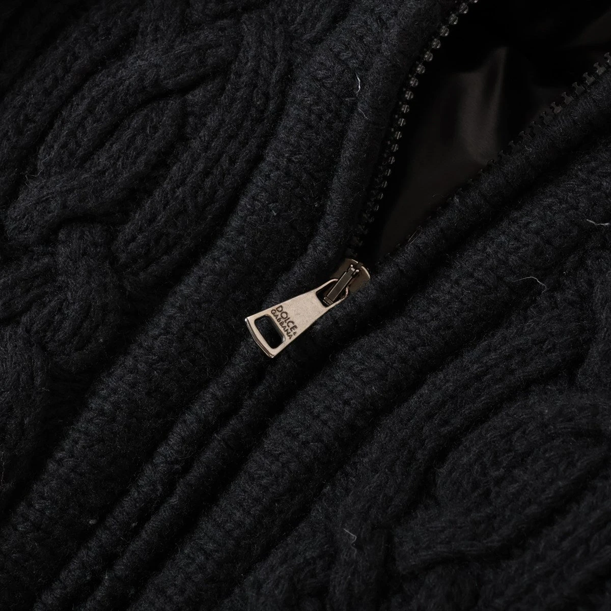 ドルチェ&ガッバーナ ウール ダウンジャケット 44 メンズ ブラック  