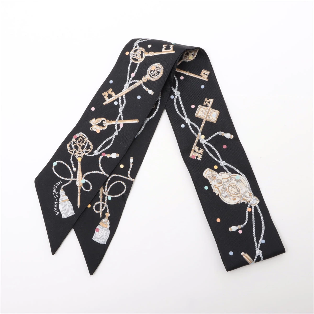 美品エルメス/ツイリー/レクレアポア/鍵/マロングラッセ HERMES - 【新品・未使用品】 エルメス 鍵ツイリー レクレアポア