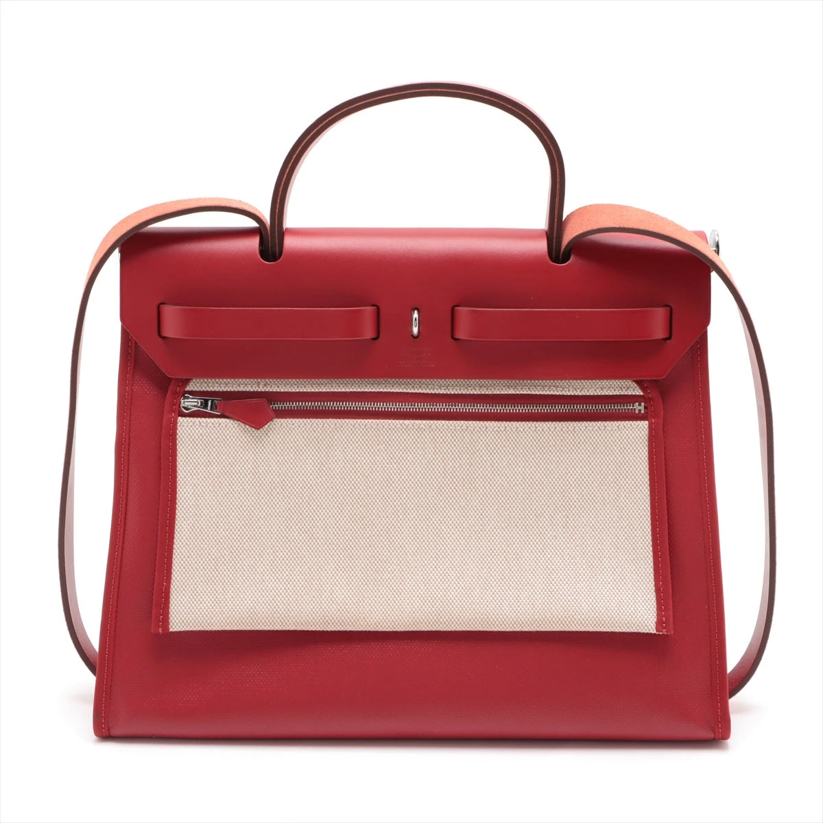 エルメス エールバッグジップPM トワルアッシュ ベルリンヌ×ヴァッシュ