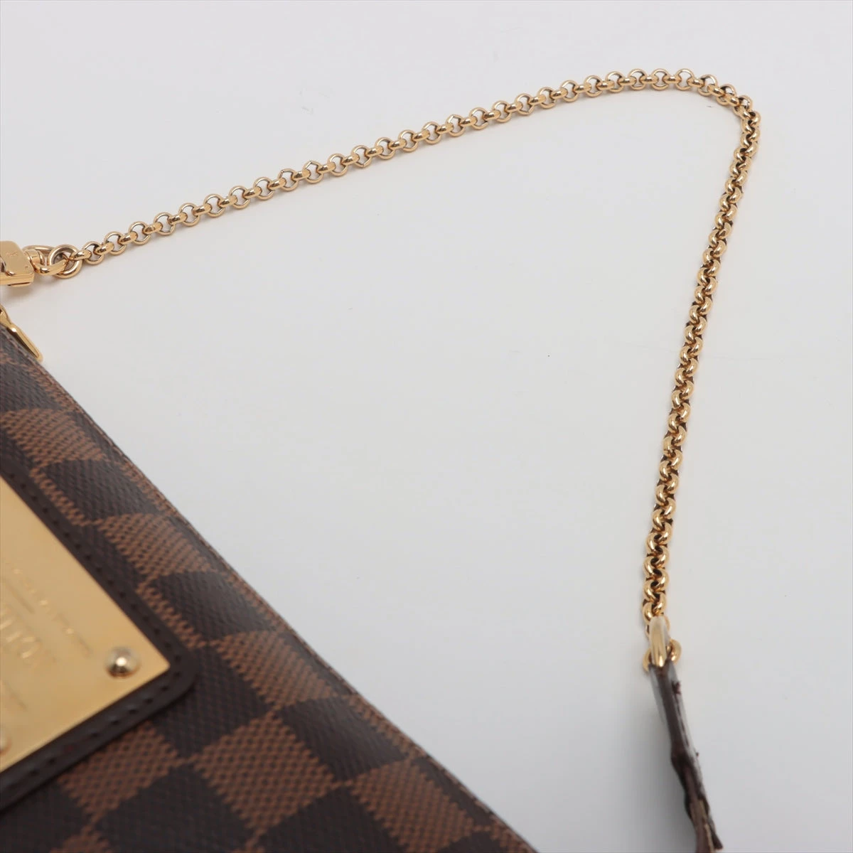 本物 ルイヴィトン LOUIS VUITTON LV エヴァ ダミエ エベヌ  