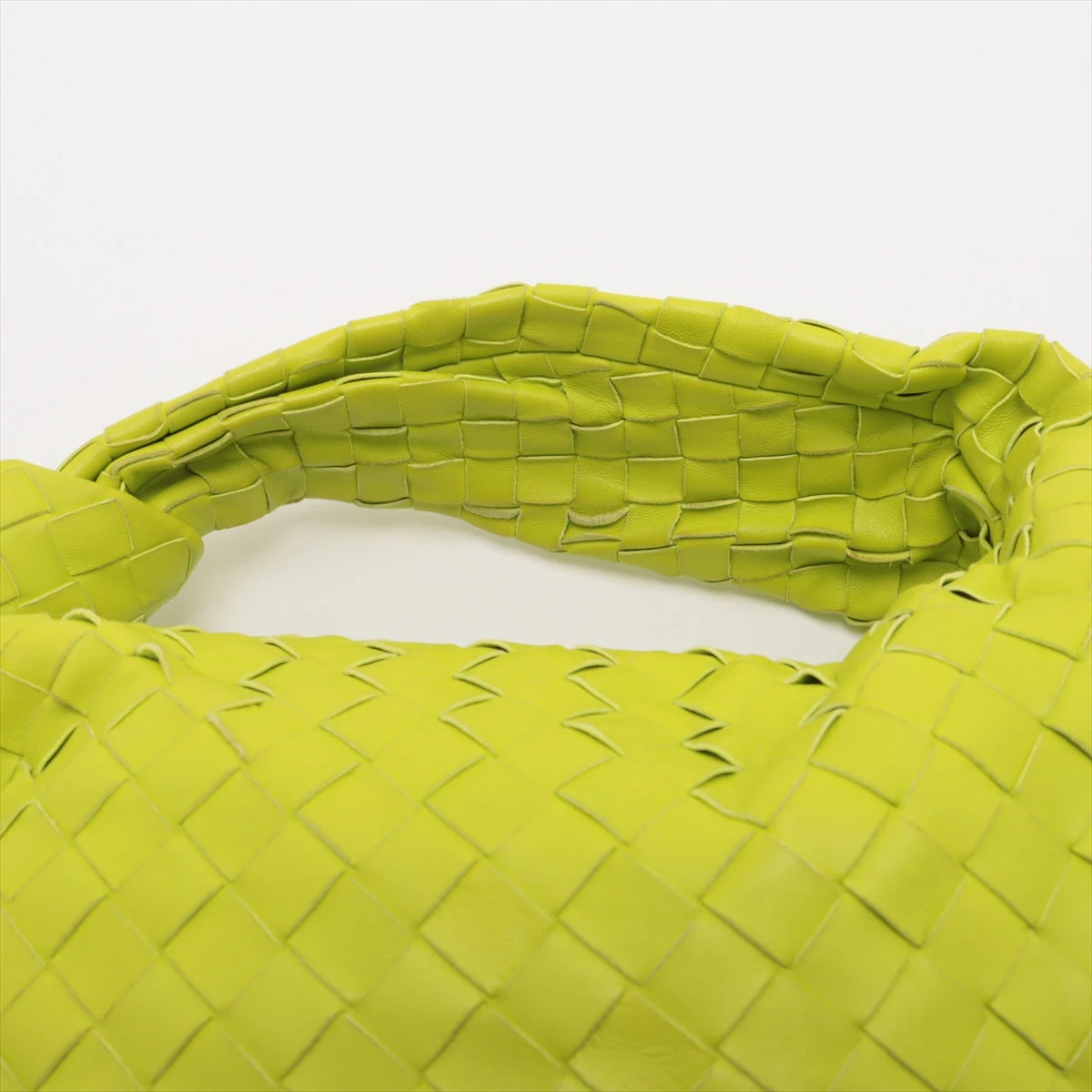 BOTTEGA VENETA ボッテガヴェネタ イントレチャート ショルダーバック ミニバッグ イエローグリーン ライトグリーン レザー 7499235833.jpg