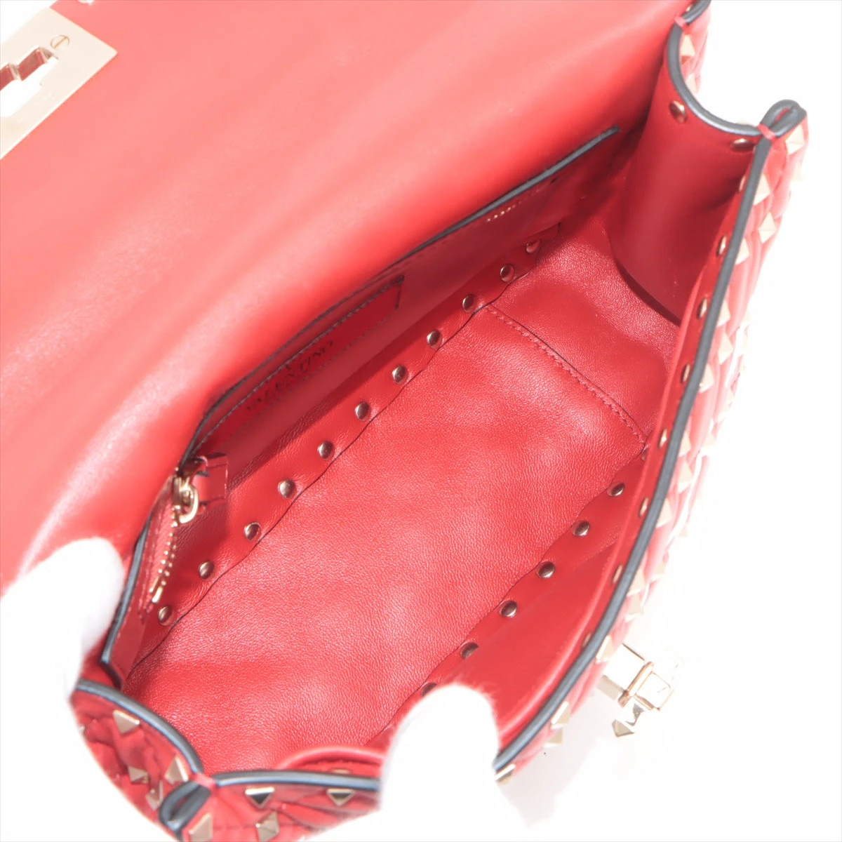 【VALENTINO】ガラヴァーニ ロックスタッズ ショルダーバッグ ヴァレンティノガラヴァーニ VLTN ロックスタッズ レザー 2WAY