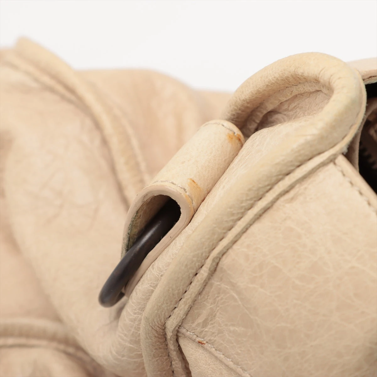 バレンシアガ ザ・シティ レザー 2WAYハンドバッグ ベージュ 115748