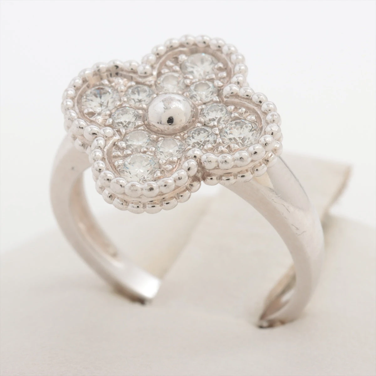 ヴァンクリーフ&アーペル ヴィンテージアルハンブラ ダイヤ リング 750  