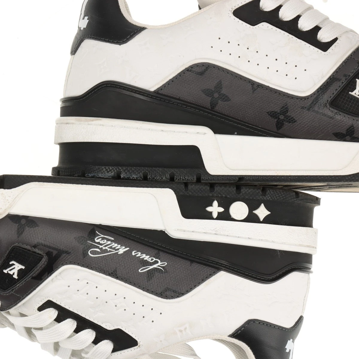 メンズ*LV*トレーナースニーカー ホワイト×グレーミックス LOUIS VUITTON(ルイヴィトン) 23AW Lv Trainer 2 Sneaker 