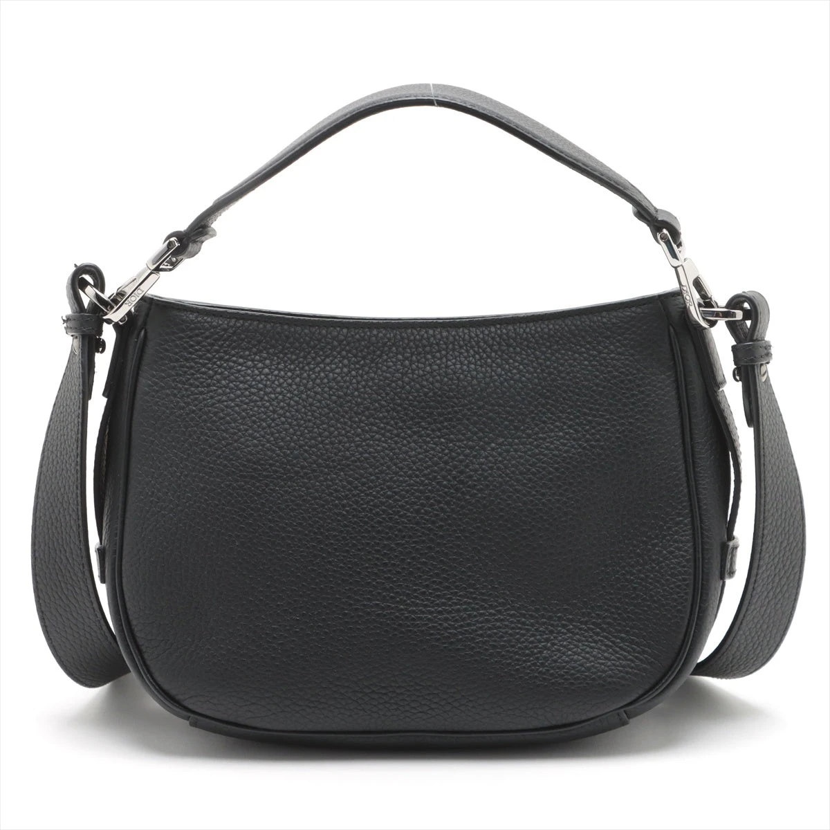 Dior 黒 レザー ショルダーバッグ 2way サドルバッグ ディオール
