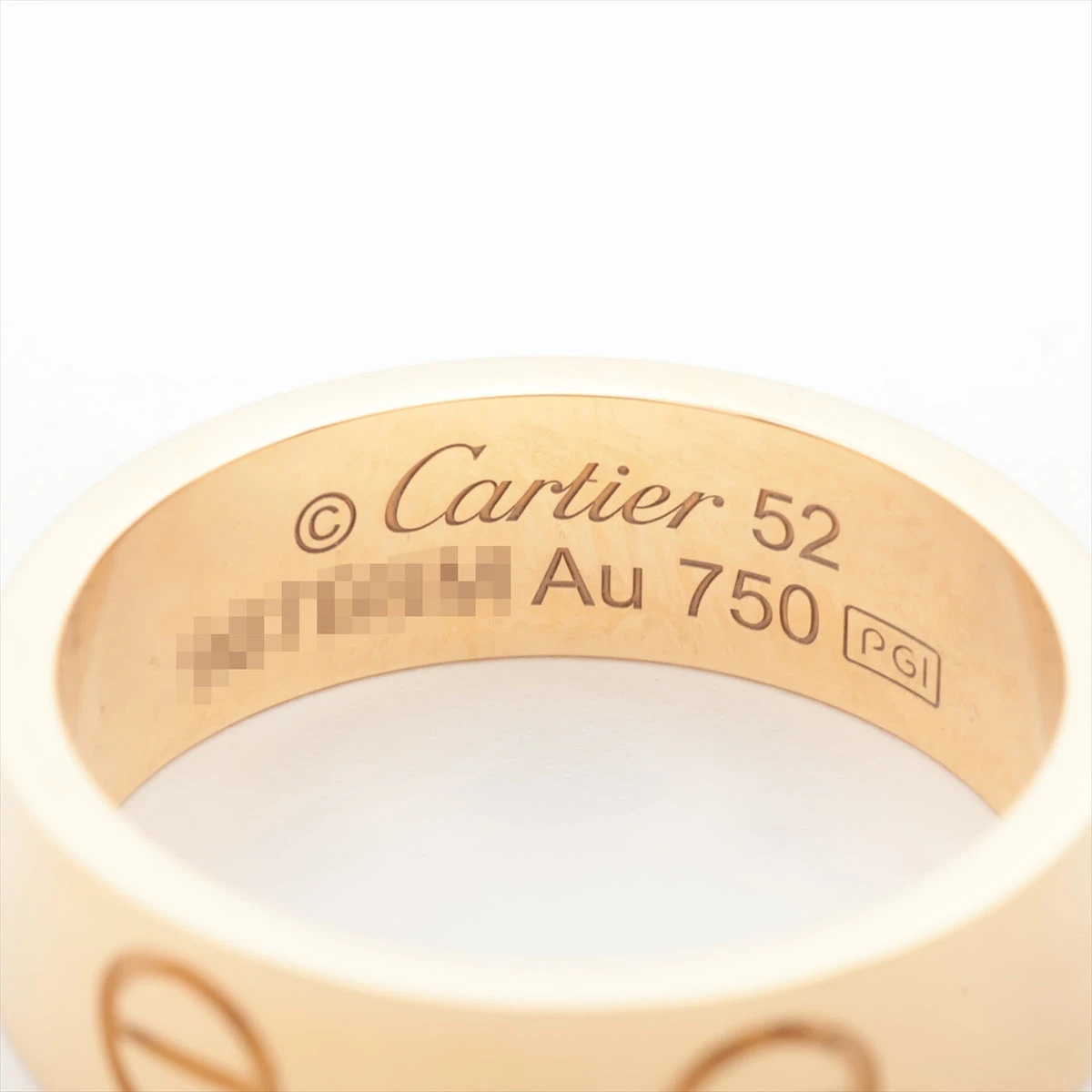 カルティエ ラブ リング 750(YG) 5.9g 52 A3299199｜中古ブランド品