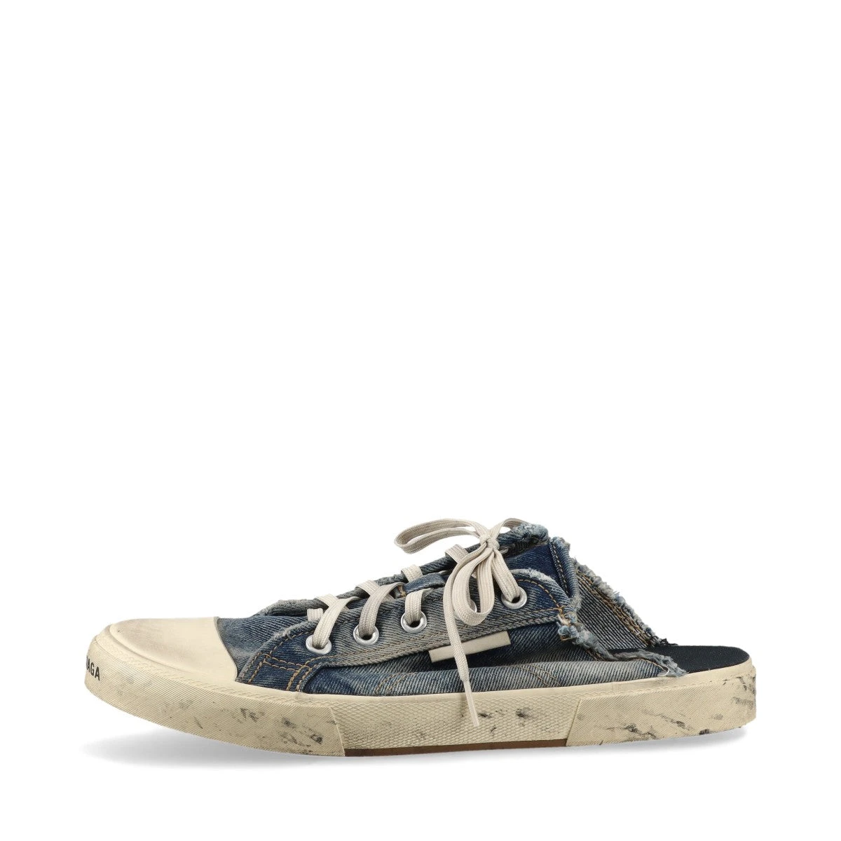 バレンシアガ デニム ミュール 42 メンズ ブルー デストロイドコットン