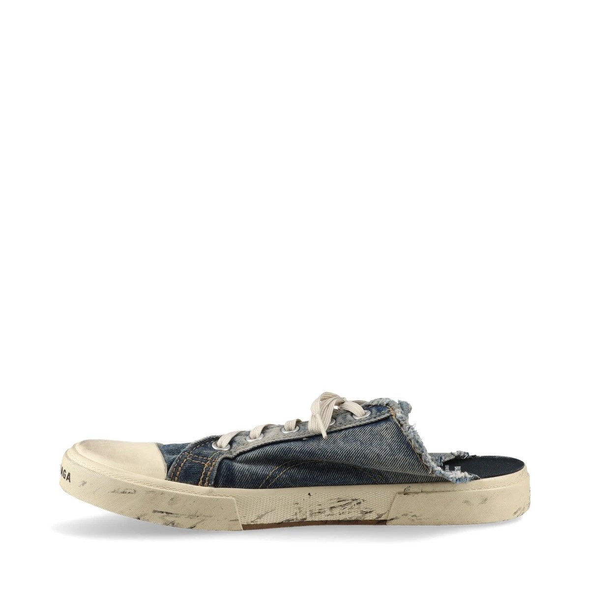 バレンシアガ デニム ミュール 42 メンズ ブルー デストロイドコットン