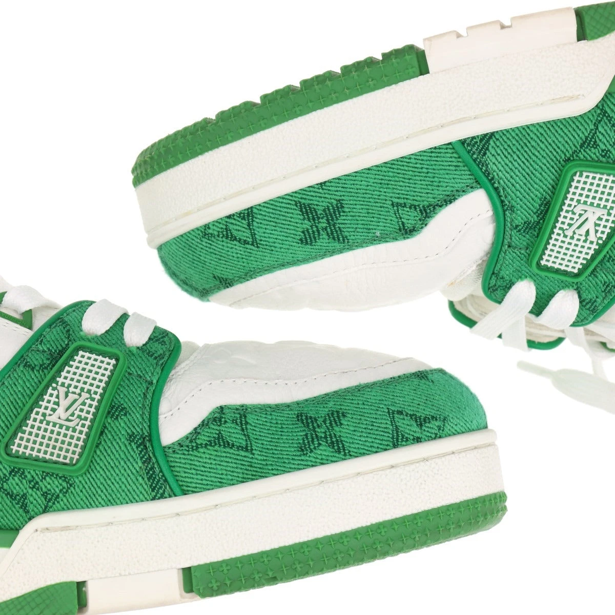 ヴィトン LVトレイナーライン 21年 デニム×レザー スニーカー 9