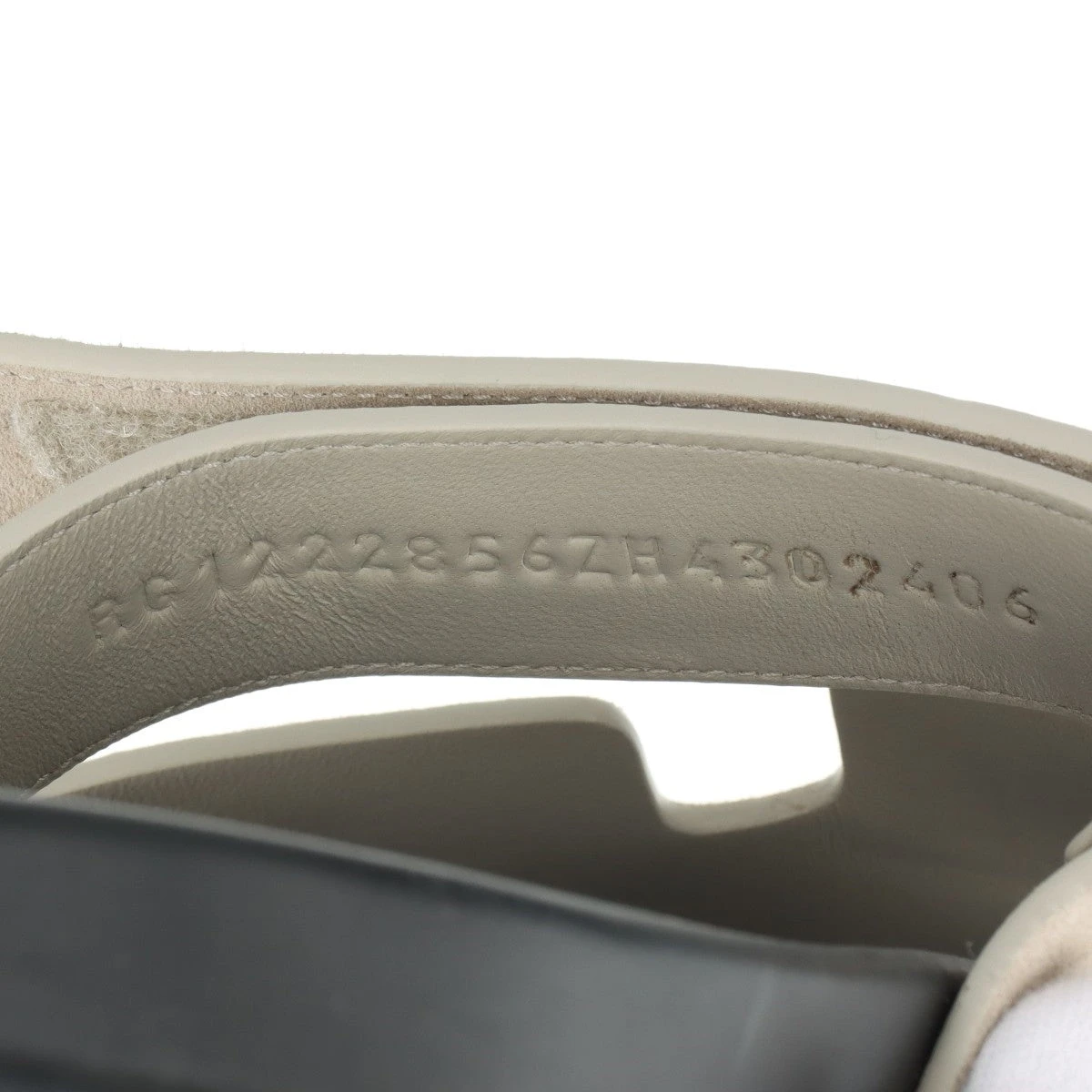 エルメス シプレ レザー×スエード サンダル 43 メンズ ベージュ