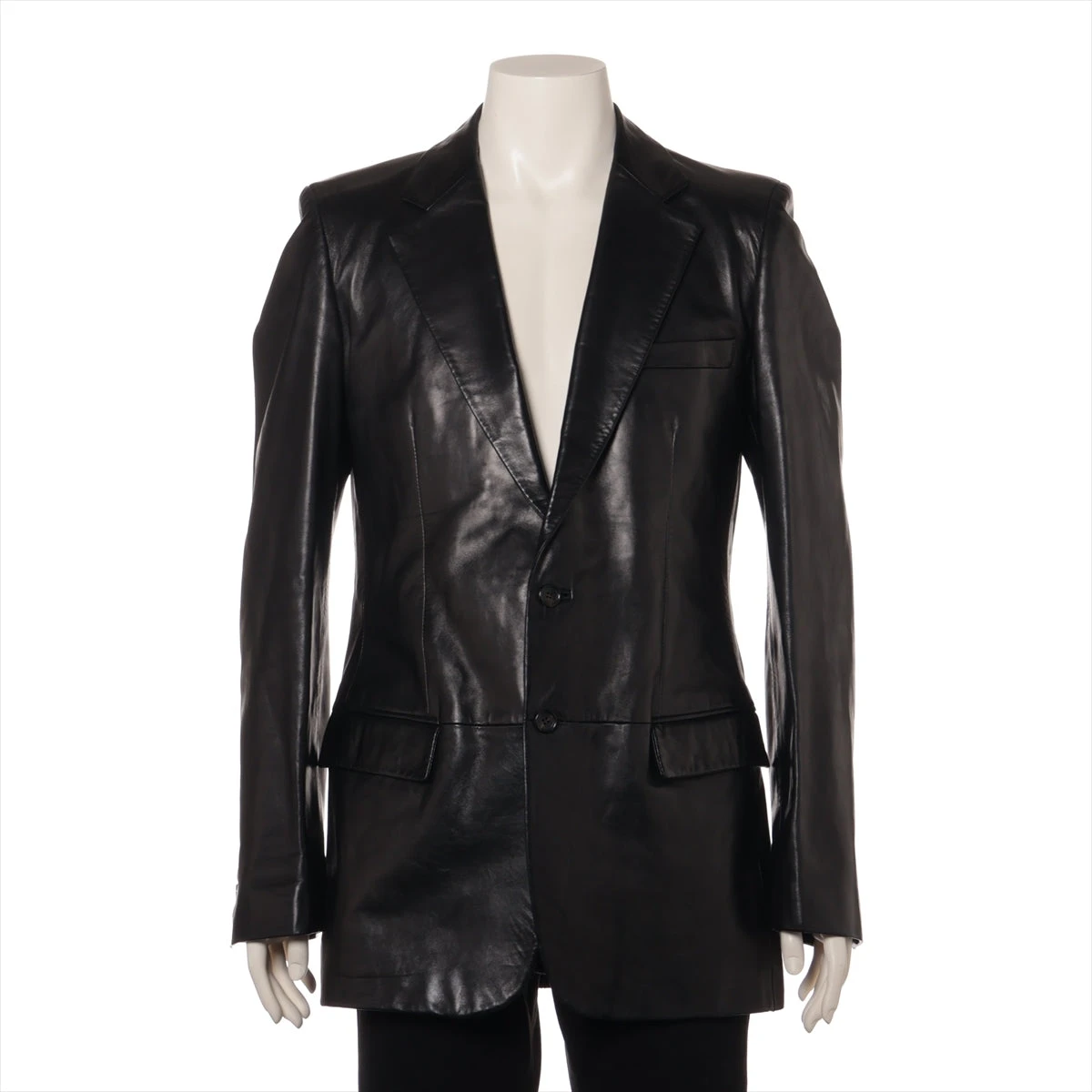 レザージャケット 48号 Hugo BOSS 牛革レザージャケット サイズ48（L