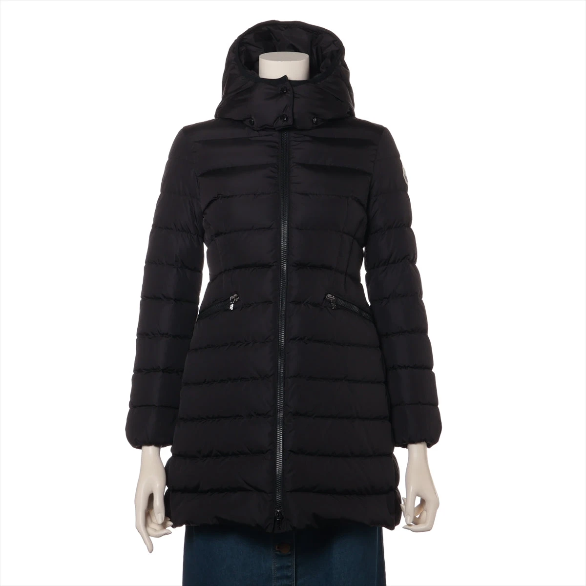 MONCLER フード付きブラックジャケット 140cm