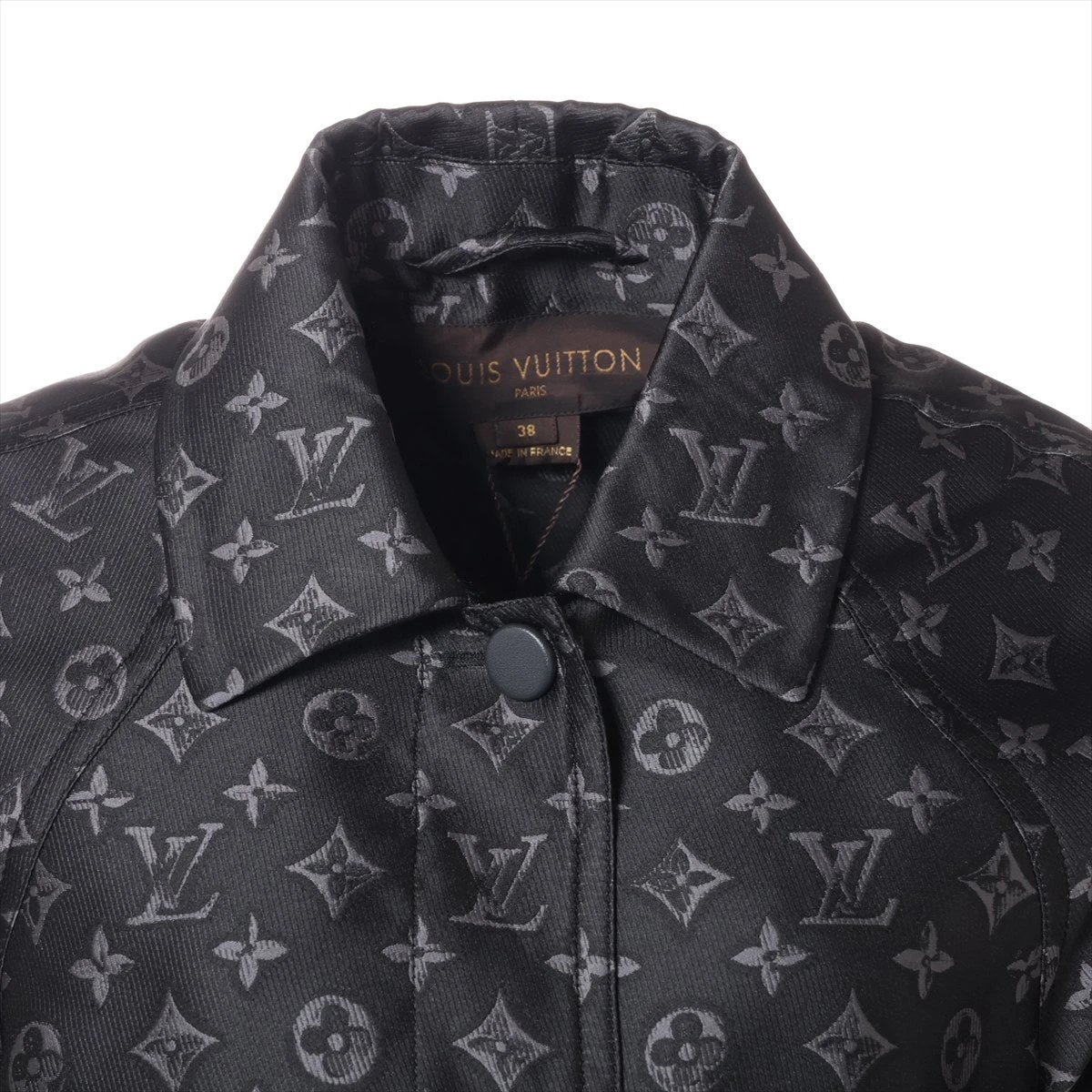 LOUIS VUITTON ブラック ロングコート 38 LOUIS VUITTON ブラック ロングコート 38
