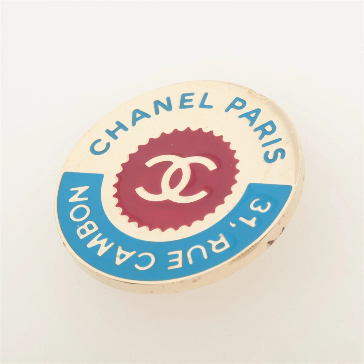 シャネル 31 RUE CAMBON B17C ピンバッジ GP シルバー A3252732｜中古