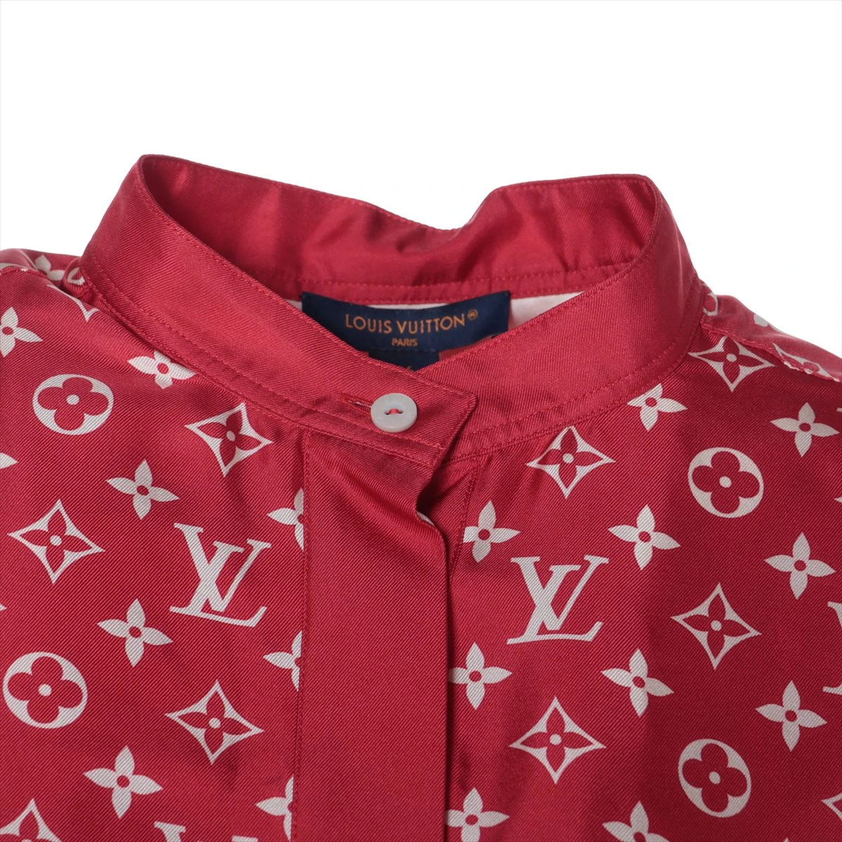 ヴィトン 23SS シルク ワンピース 36 レディース レッド RW231W 