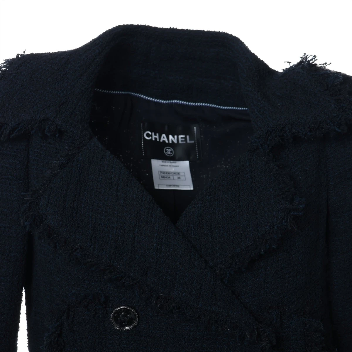 シャネル ココボタン P45 コットン×ナイロン ジャケット 38 レディース  