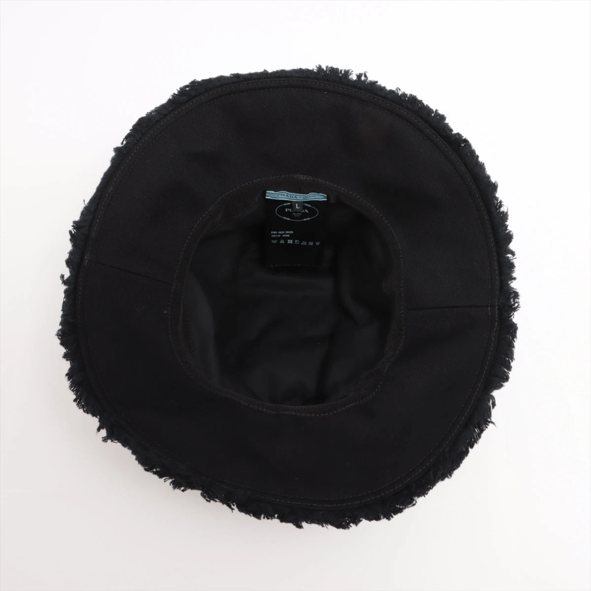 お買い得！！★ PRADA / プラダ ★ ドリルハット 1HC145 PRADA - プラダ 1HC145 2FMB Drill hat ドリル ハット M 黒の