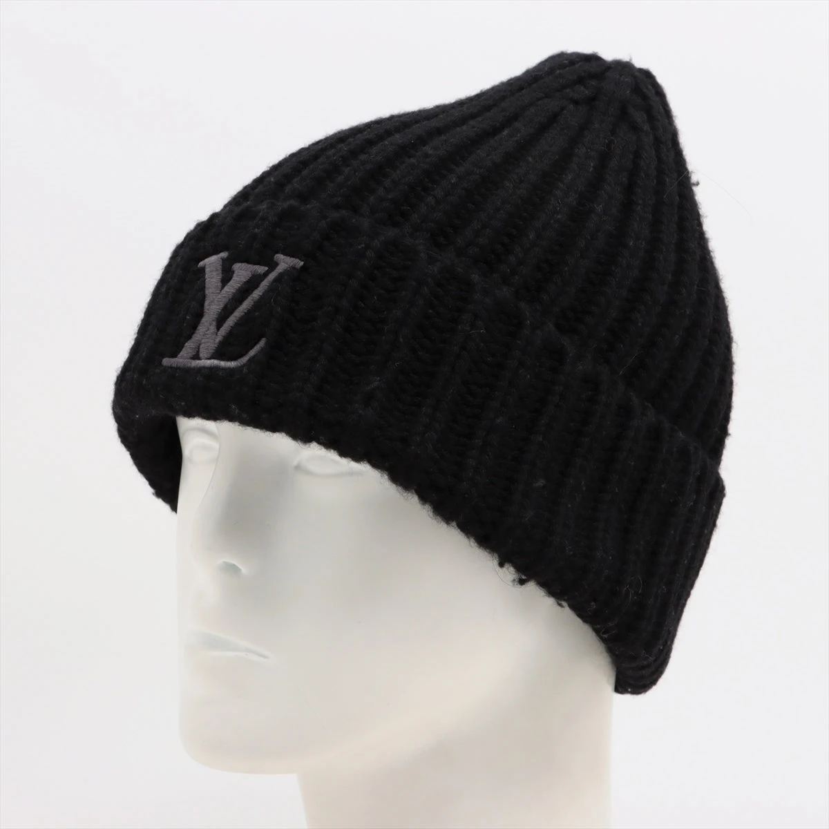 【新品同様】ルイヴィトン ウール ニット帽 ビーニー M 黒 ブラック ビーニー・オンリー LV S00｜ルイ・ヴィトン 公式サイト - M77277