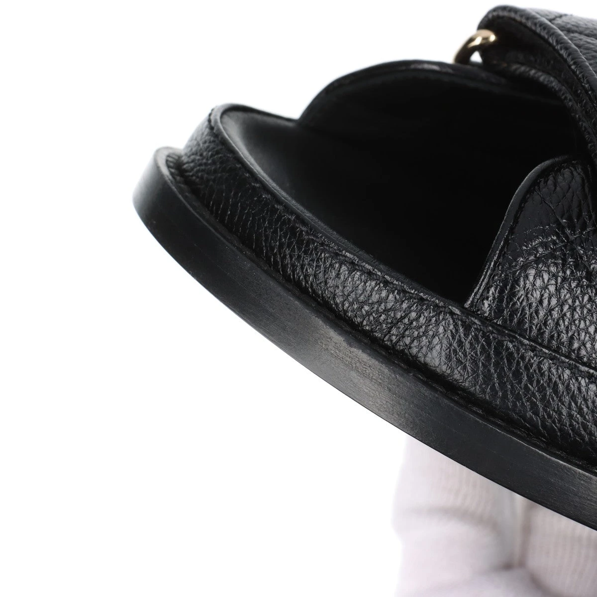 シャネル ココマーク レザー サンダル 37C レディース ブラック G35927  