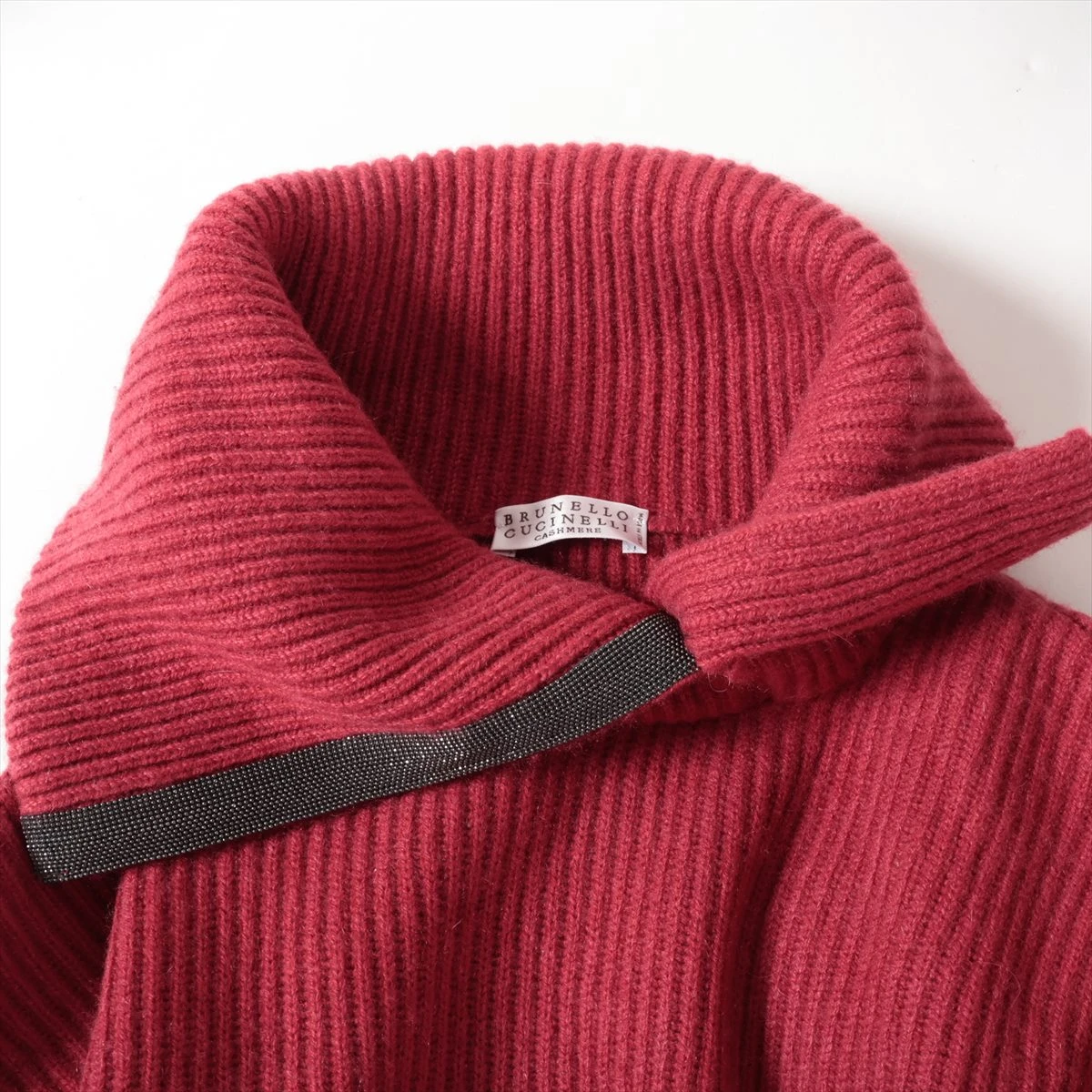 ブルネロクチネリ モニーレ装飾 カシミヤ シルク オフショルダー ニット S カシミヤシルク】タートルネックニット（ニット）｜Cruciani