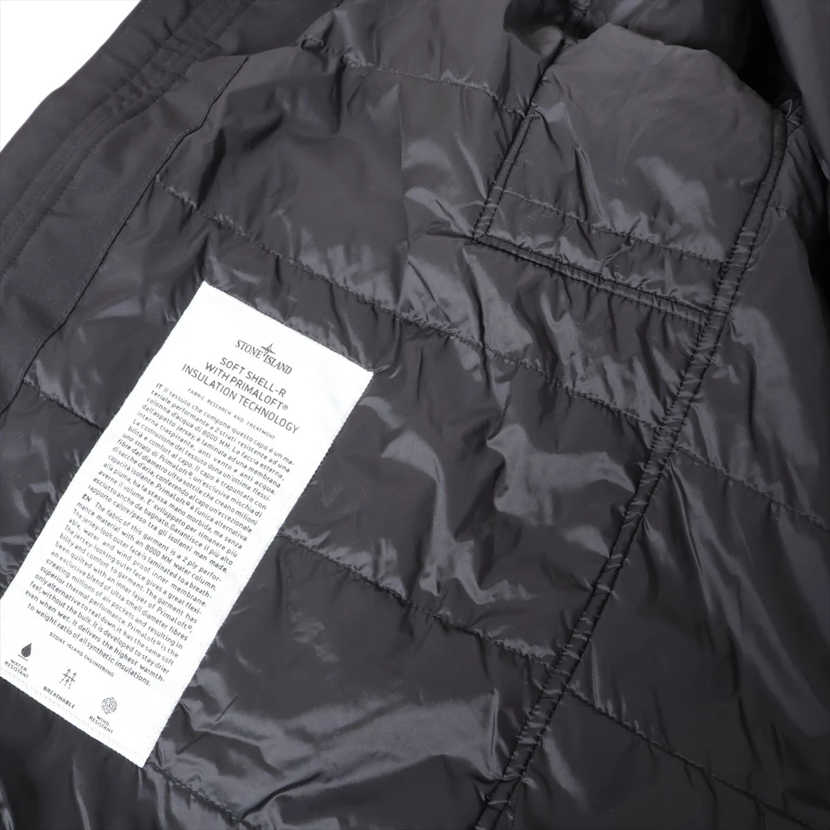 STONE  ブラック ジャケット STONE ISLAND(ストーンアイランド) 15AW All leather reversible