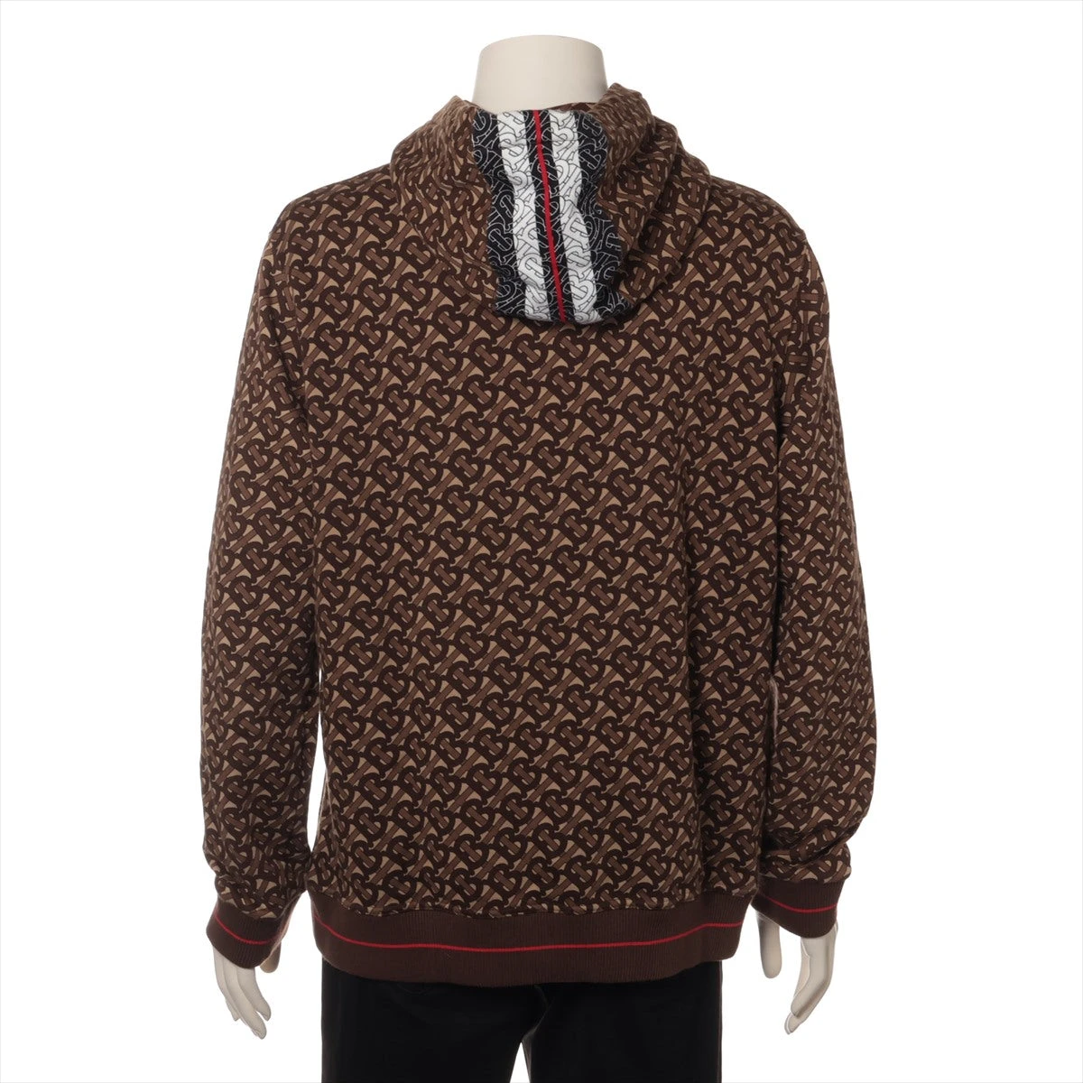 新品未使用　タグ付き　バーバリー　パーカー　TBロゴ　現行　フード　赤　M相当 BURBERRY - 未使用 バーバリー BURBERRY スウェット パーカー ジップ