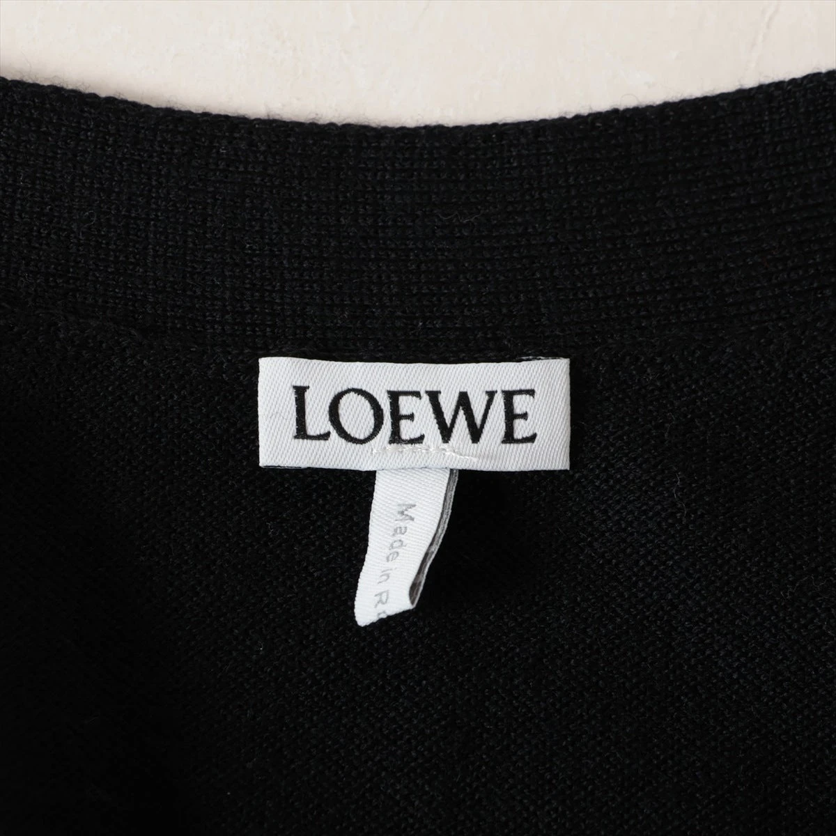 新品未使用 LOEWE アナグラムロゴ ウール カーディガン M ブラック 黒 LOEWE - 美品 ロエベ LOEWE カーディガン ニット ウール