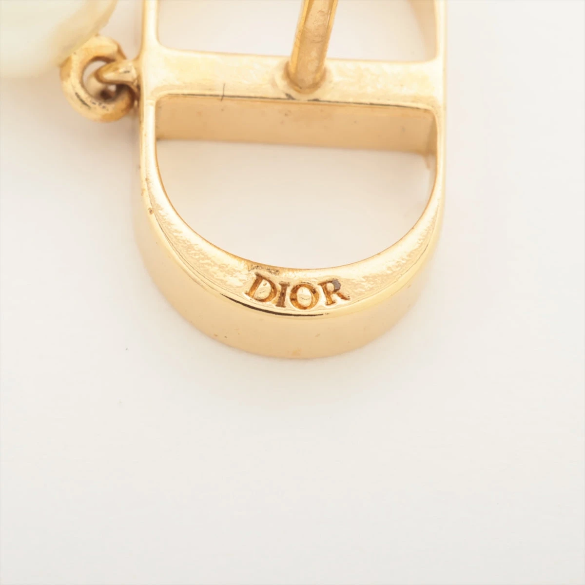 Dior Petit CD ピアス ゴールド ディオール Petit CD プチCD ピアス(両耳用) GP×ラインストーン