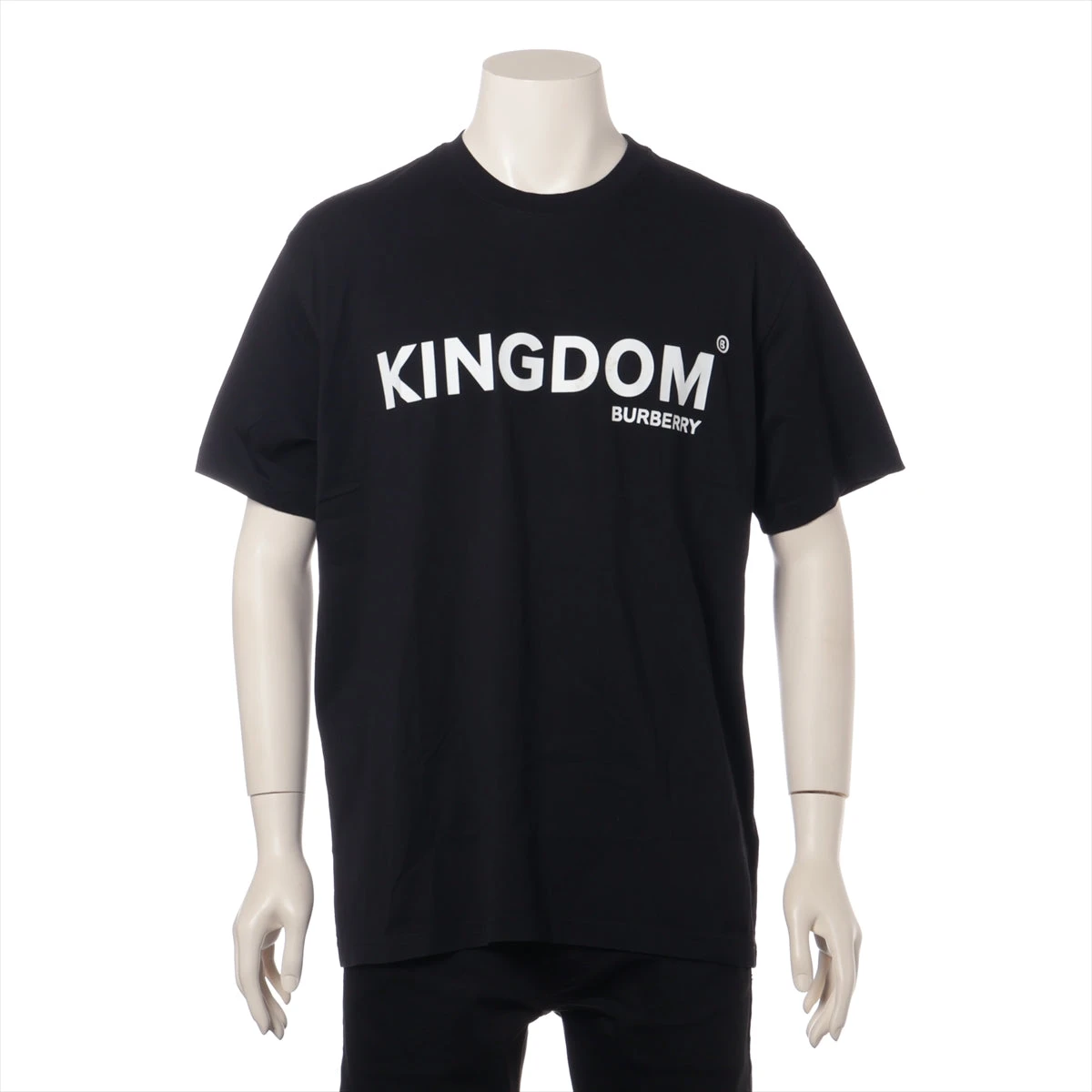 バーバリー ティッシ期 コットン Tシャツ M メンズ ブラック 8010928 