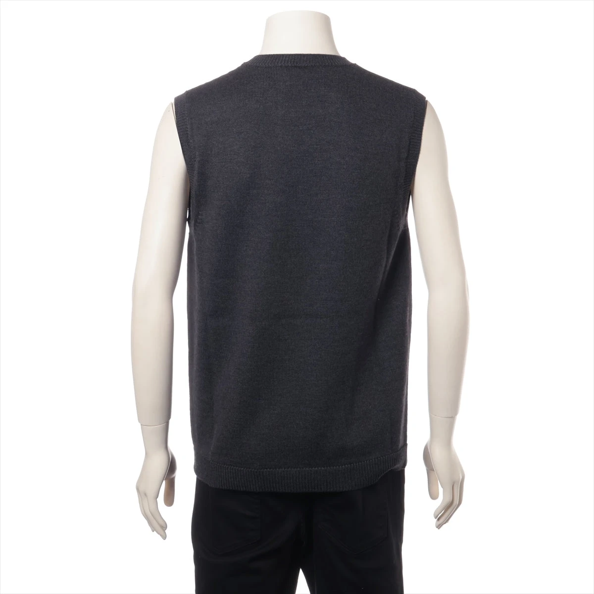 フェンディ カリグラフィ 22年 ウール ニットベスト 50 メンズ