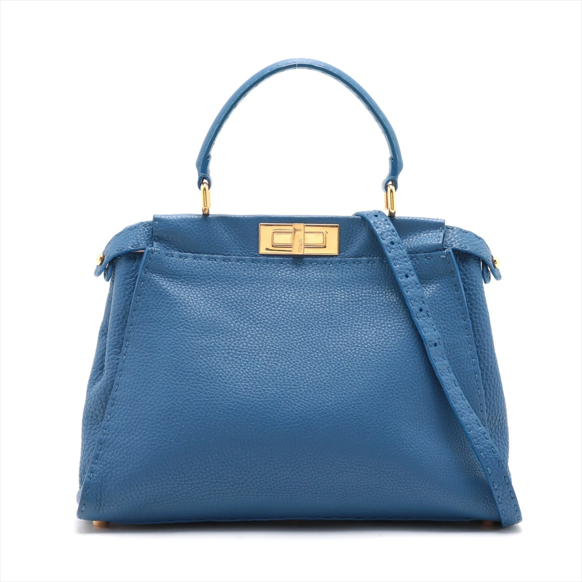 FENDI - フェンディ ピーカブー ソフト スモール ダブグレーレザー 