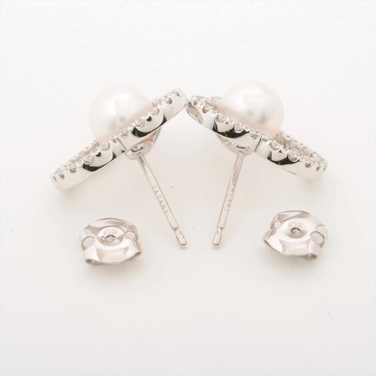 TASAKI - TASAKI タサキ ピアス パール 真珠 6.8mm ダイヤ