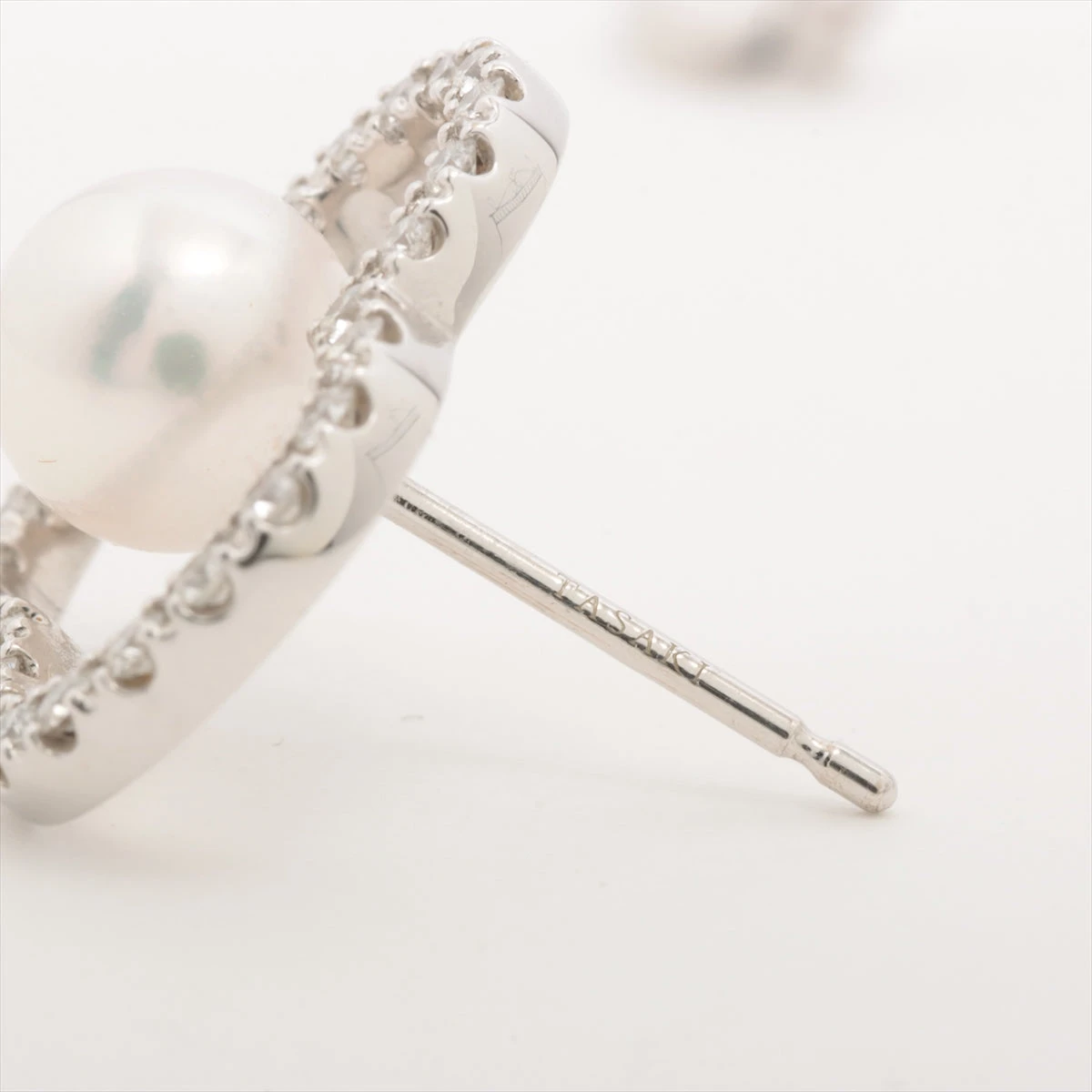 タサキ チャンツ パール ダイヤ ピアス 750(WG) 5.9g 0.24 0.24 約7.5