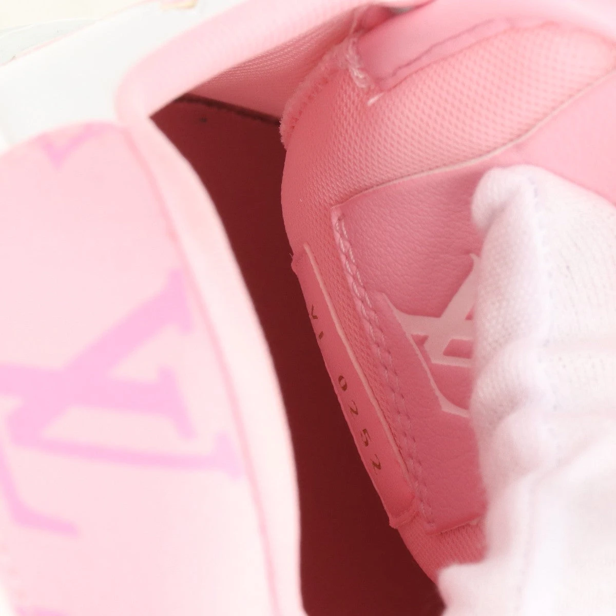 ヴィトン チャーリーライン 22年 レザー×ファブリック スニーカー 36