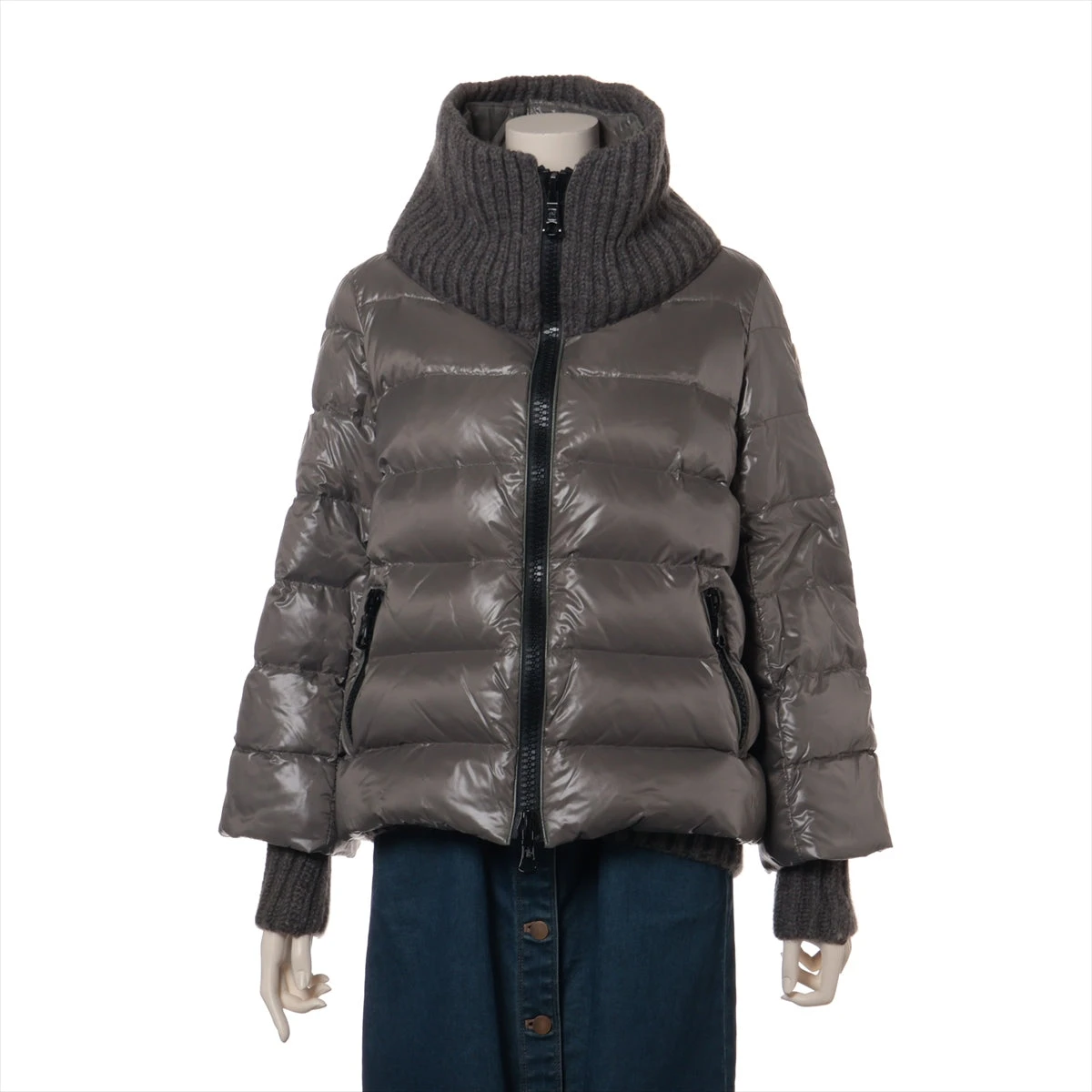 モンクレール CIGALE 12AW ウール×ナイロン ダウンジャケット 2 メンズ  