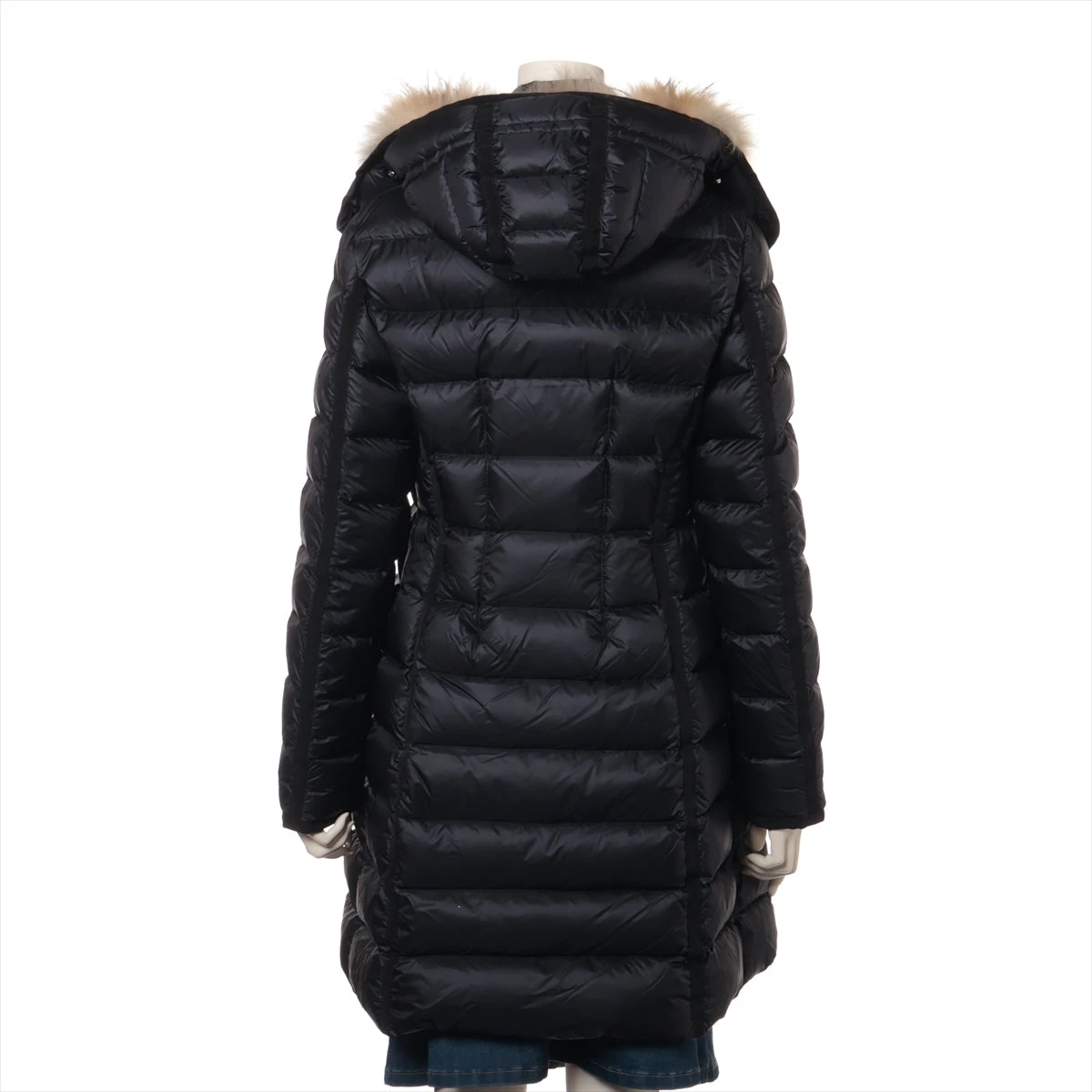 未使用級! MONCLER HERMIFUR ダウンコート サイズ1 ブラック MONCLER モンクレール HERMIFUR ダウンコート レディース