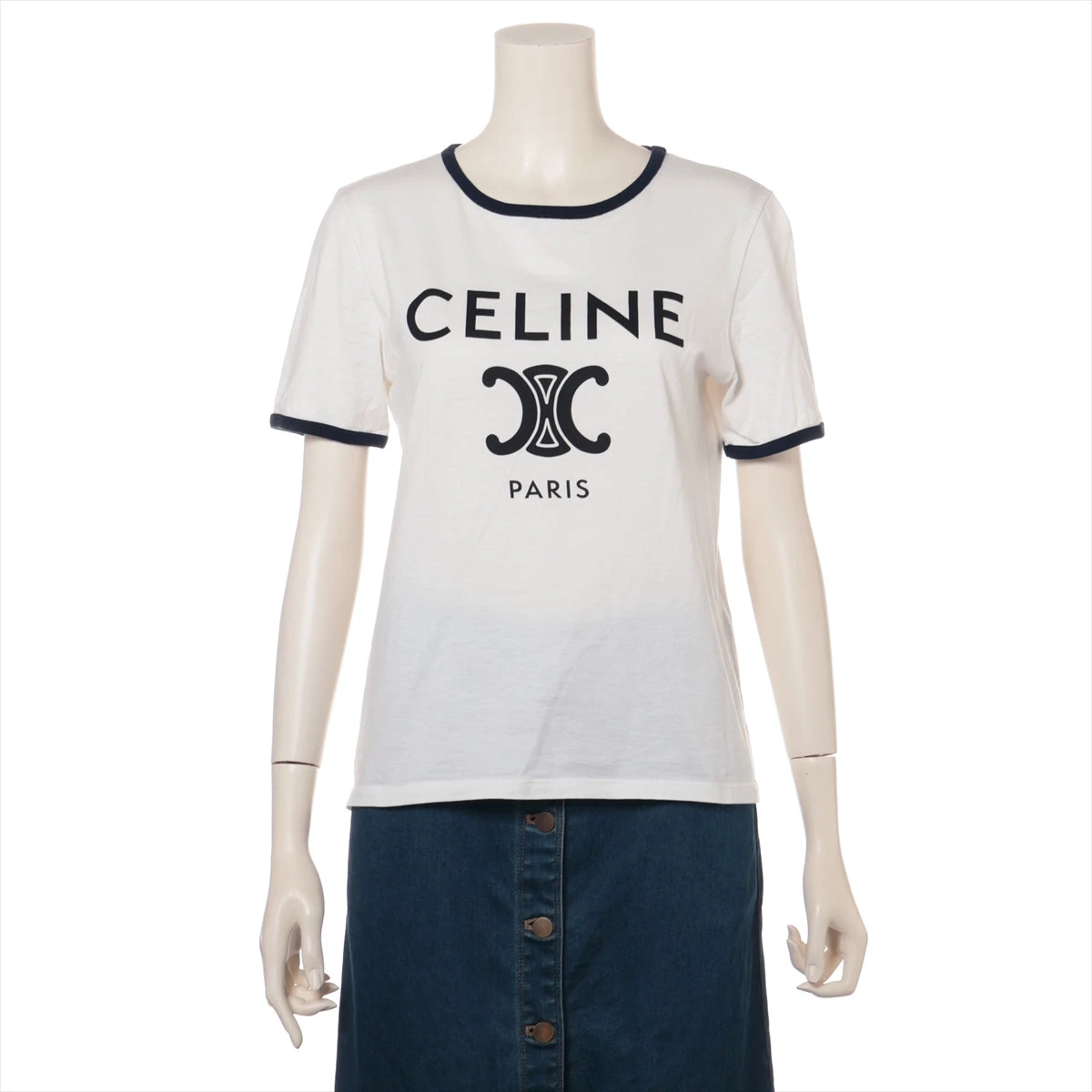 CELINE TシャツトリオンフセリーヌロゴTシャツ新品未使用 新作 セリーヌ CELINE Tシャツ トップス トリオンフロゴ ストーン