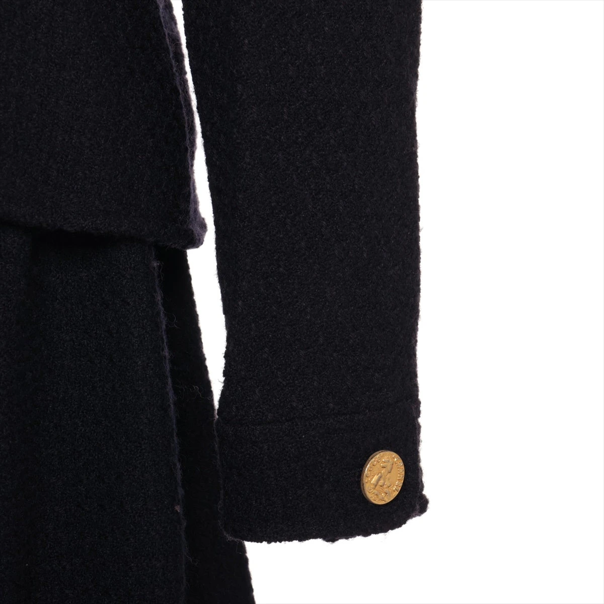 シャネル ウール セットアップ 42 レディース ネイビー 79216 ツイード