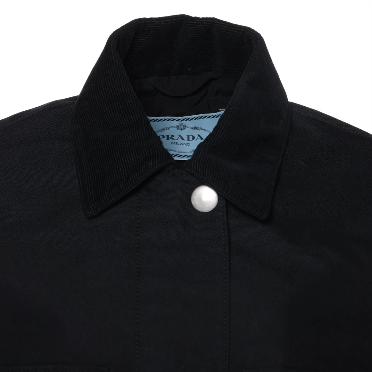 PRADA プラダ　ジャケット　カバーオール　コットン　新品未使用　L ブラック 楽天市場】PRADA(プラダ) サイズ:XL 24AW 三角プレート付き