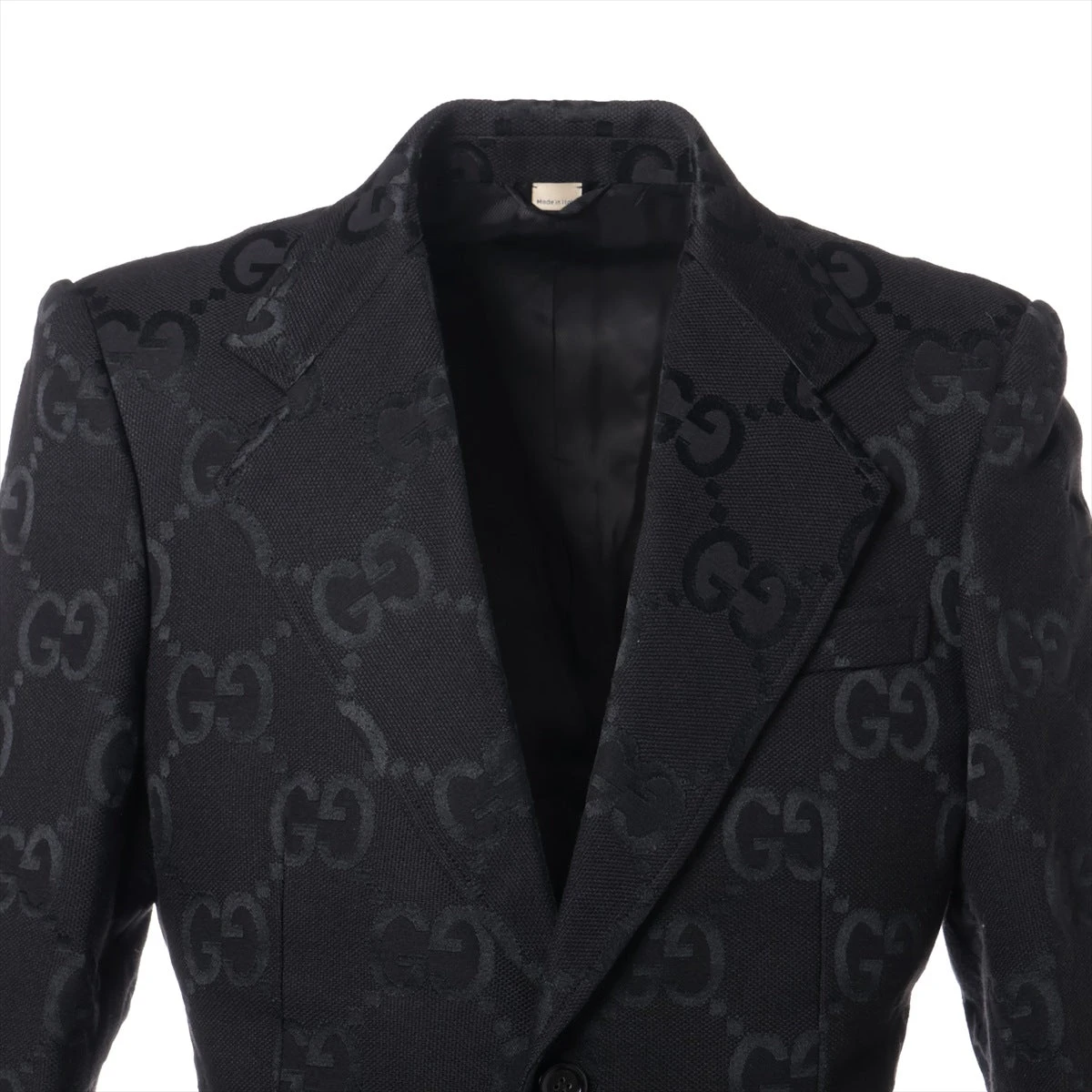 様用】GUCCI GGパターン ジャケット 黒 メンズsize42 グッチ