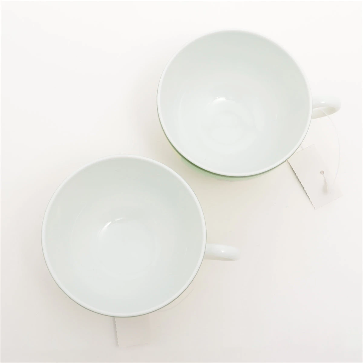 エルメス アフリカ カップ&ソーサー 陶器 グリーン ペア 2客セット