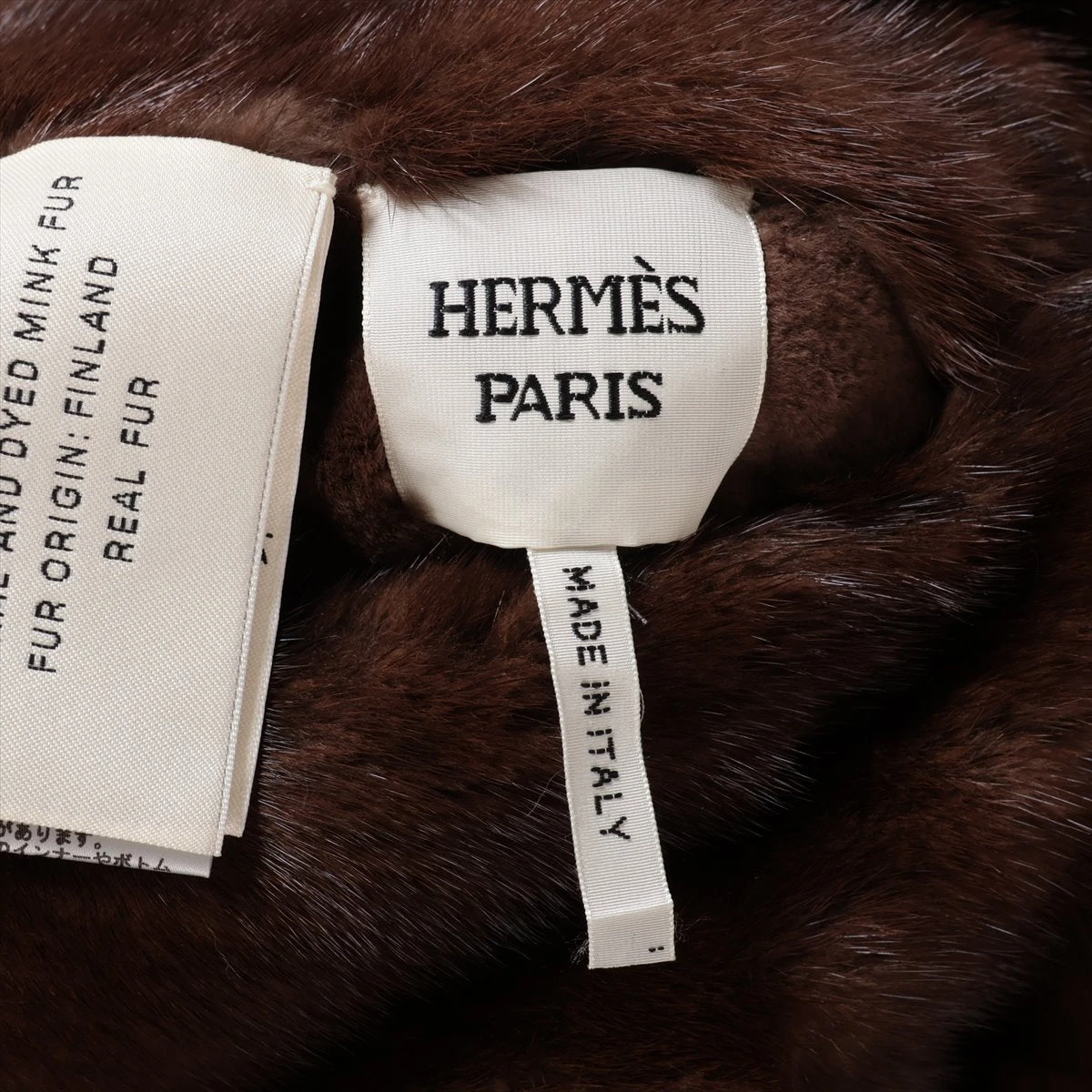 HERMÈS♡ブラウンカシミヤ混コート　未使用 HERMES - 極美品 エルメス HERMES コート ロングコート カシミヤ