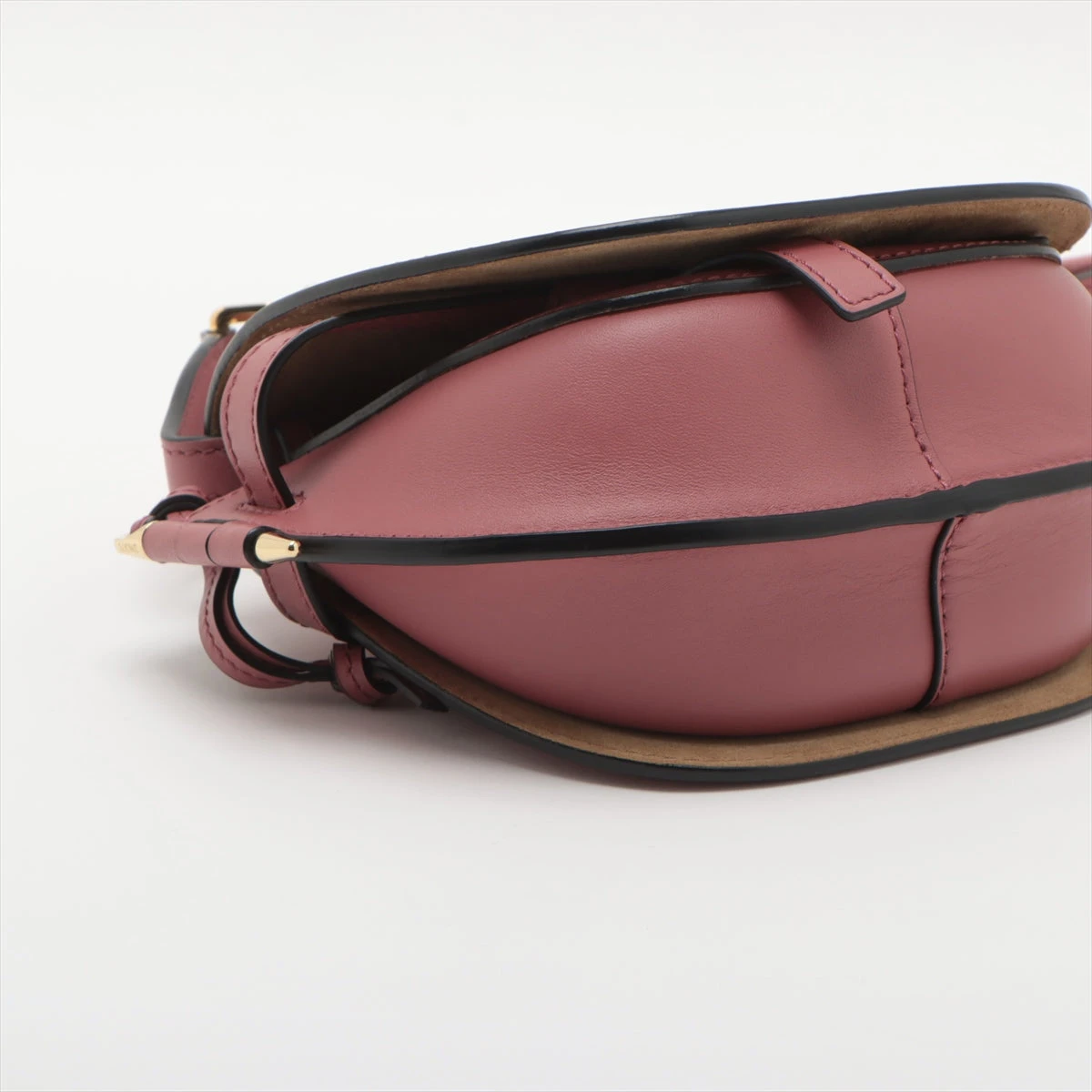 ロエベ ゲート デュアル ミニ レザー ショルダーバッグ ピンク