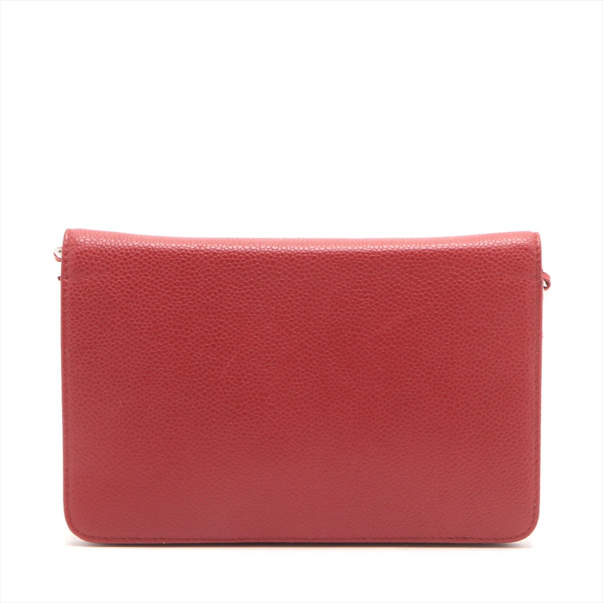 CHANEL ボーイシャネル チェーンウォレット レッド キャビア