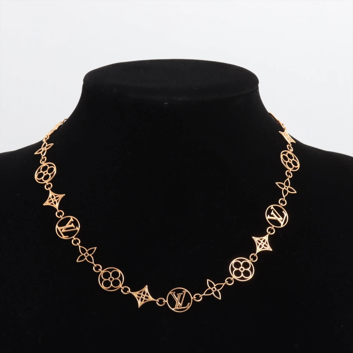 ルイヴィトン　ネックレス ヴィトン OB1254 ネックレス GP ゴールド M01057 ネックレスLVレース