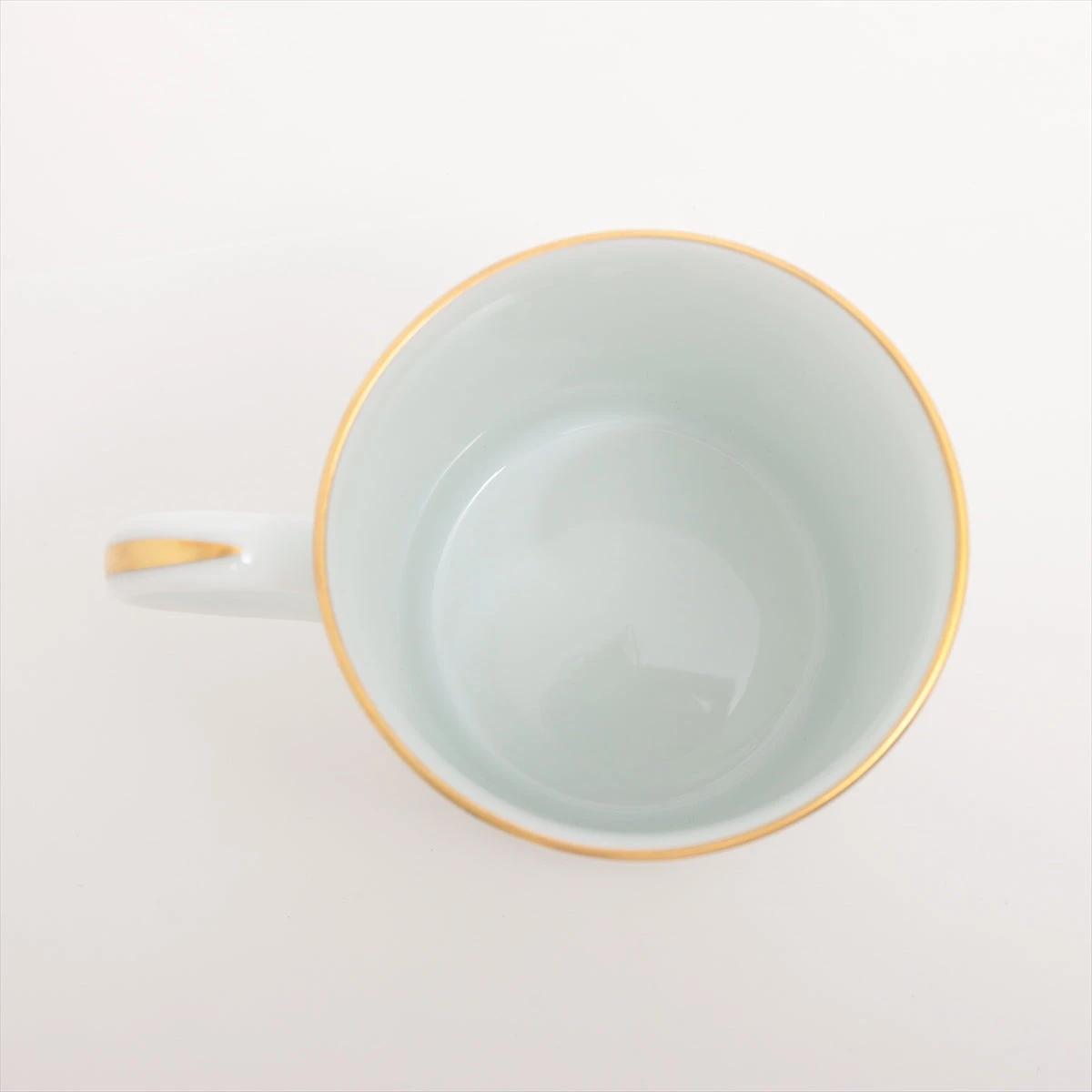 エルメス ナイルの庭 マグカップ 陶器 ホワイト×グリーン A3201002 