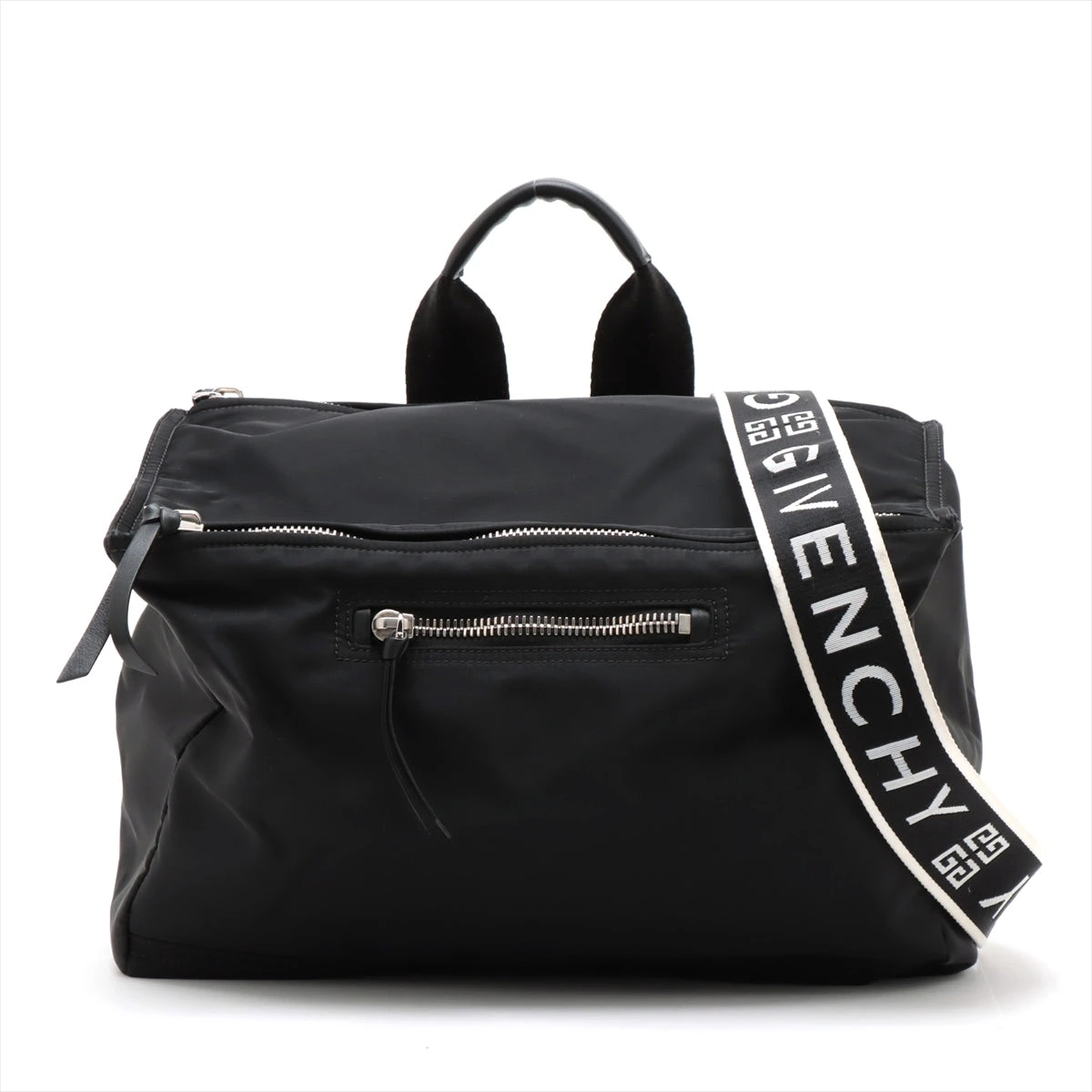 現行【新品同様】ジバンシー パンドラ ナイロン ショルダーバッグ ブラック 4G GIVENCHY - 現行【新品同様】ジバンシー パンドラ ナイロン
